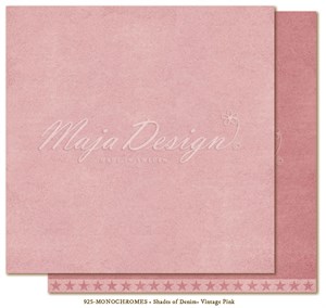 Shades of Demin monochromes, vintage pink